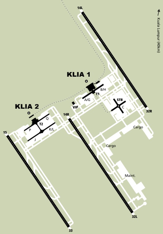 KLIA 1 and 2